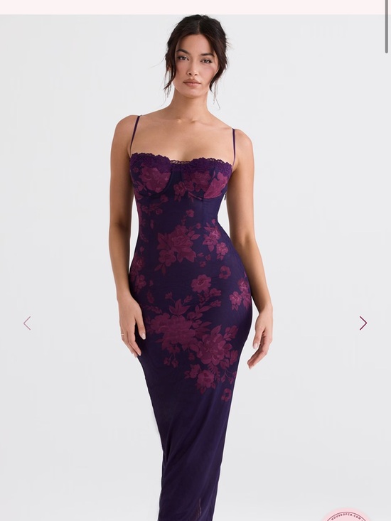 House of CB Dresses & Skirts - [NEVER WORN] House of CB Aiza Grape Floral Maxi Dress